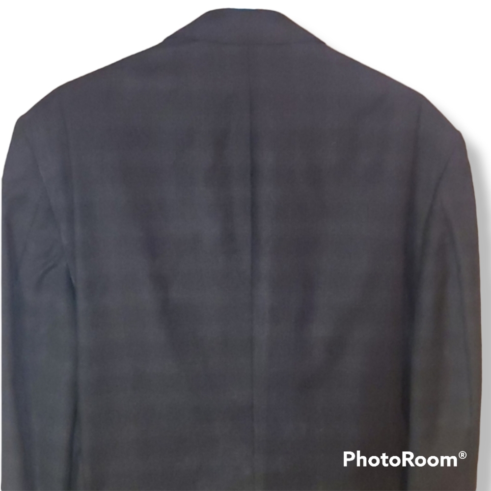 Austin Reed Gray Windowpane Wool Blazer - Picture 12 of 12